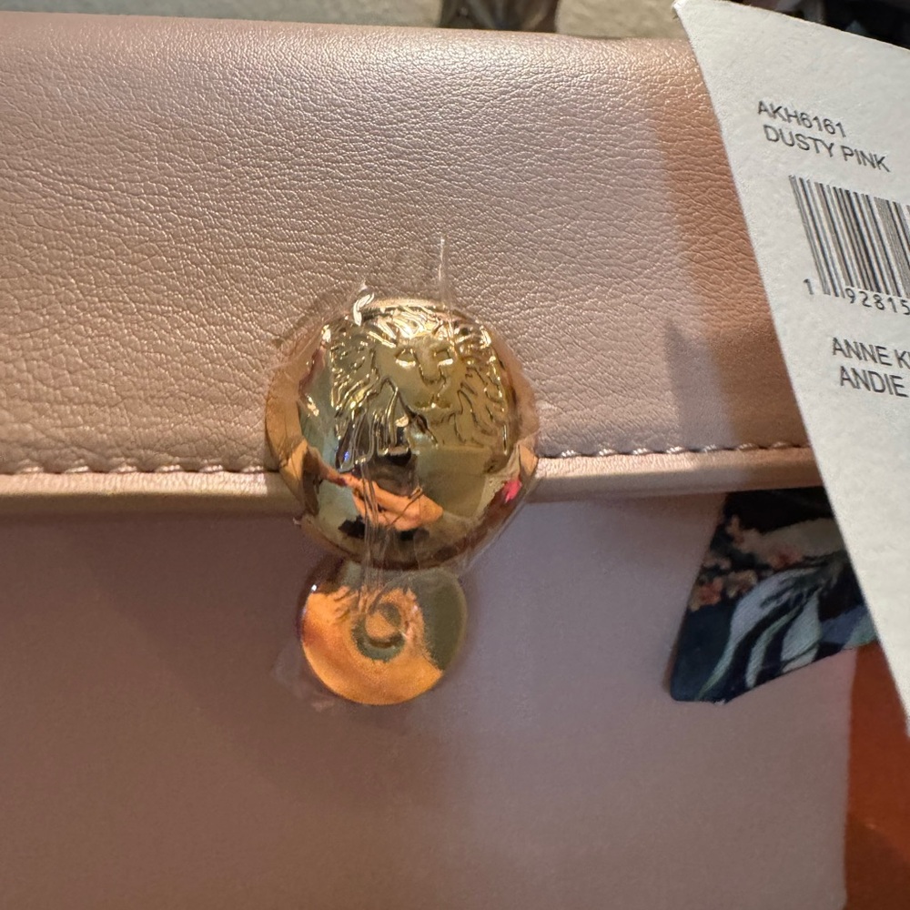 Anne Klein Blush Mini Bag with Floral Scarf - Picture 9 of 9